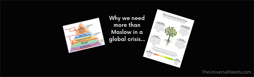 WHY WE NEED MORE THAN MASLOW IN A GLOBAL CRISIS WHY WE NEED MORE THAN MASLOW IN A GLOBAL CRISIS